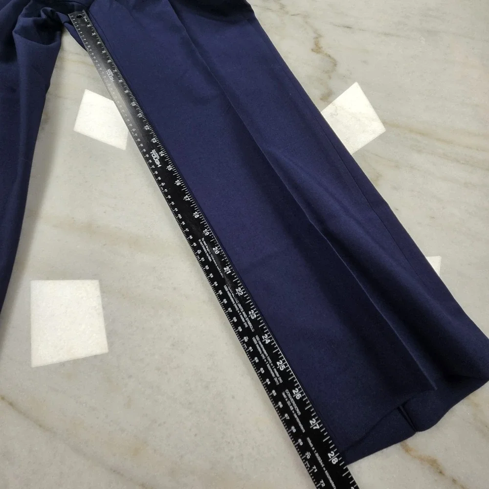 DLA Military Dress Trousers Men 31R Navy Blue Defense Logistics Agency Poly/Wool